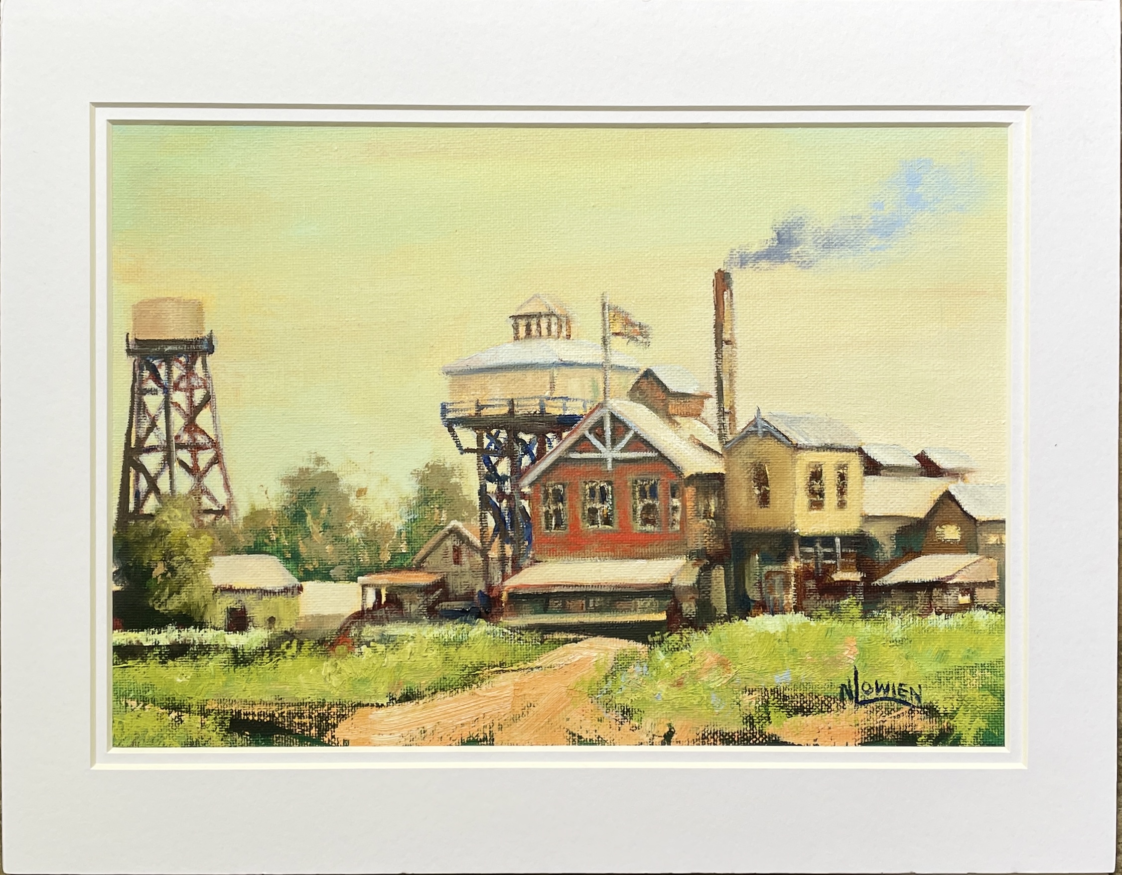 "FACTORY DAYS" ~ Original Oil Painting by Noela Lowien - Image 3