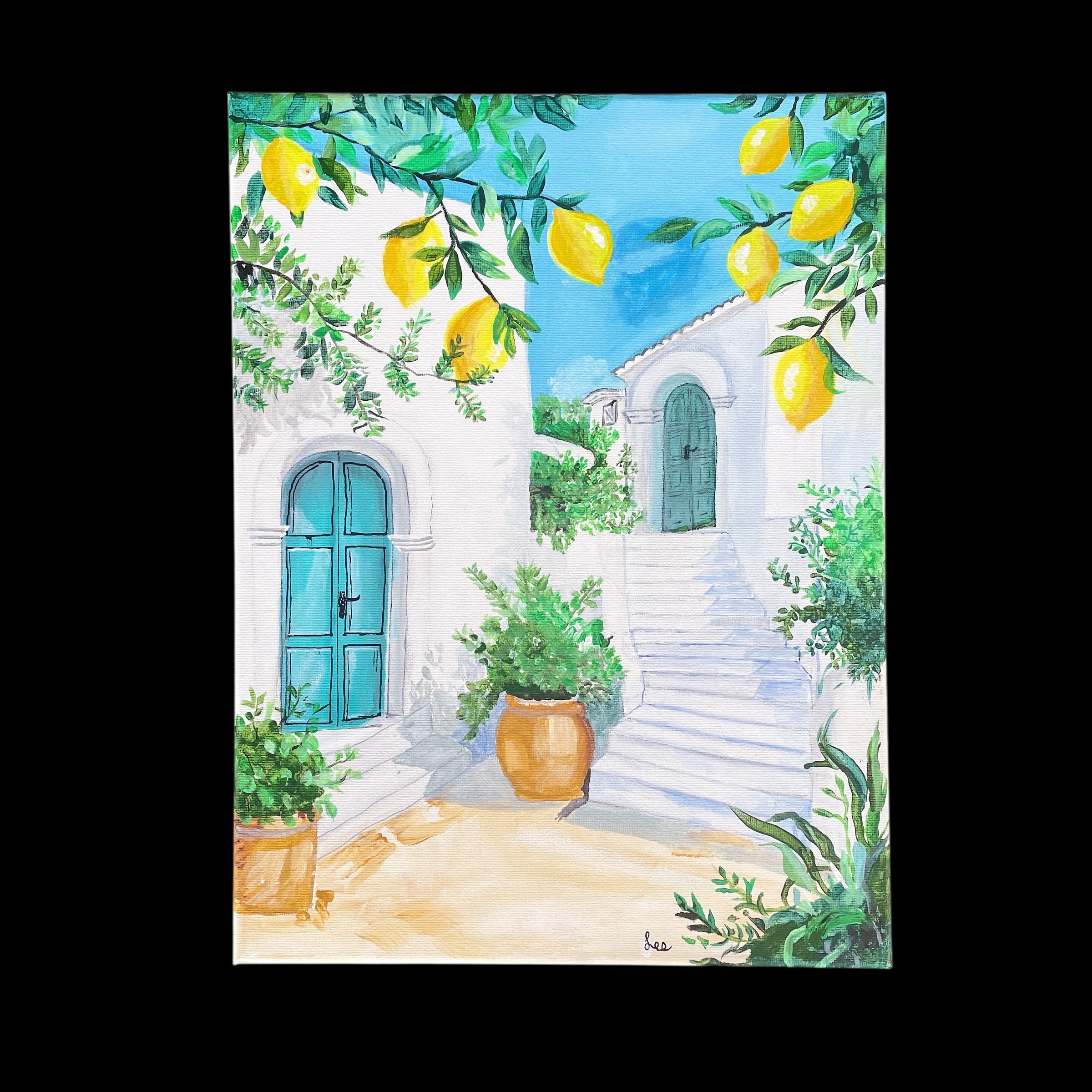 "MEDITERRANEAN MAGIC" ~ Original Acrylic Painting by Lee Stewart - Image 4