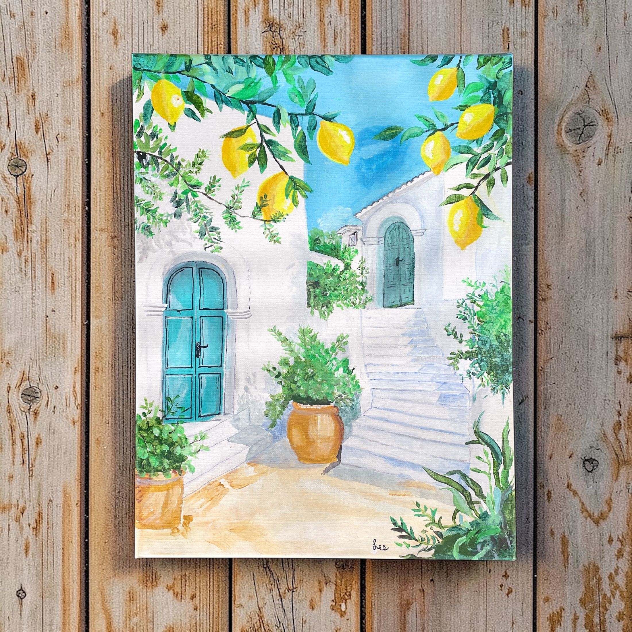 "MEDITERRANEAN MAGIC" ~ Original Acrylic Painting by Lee Stewart - Image 2