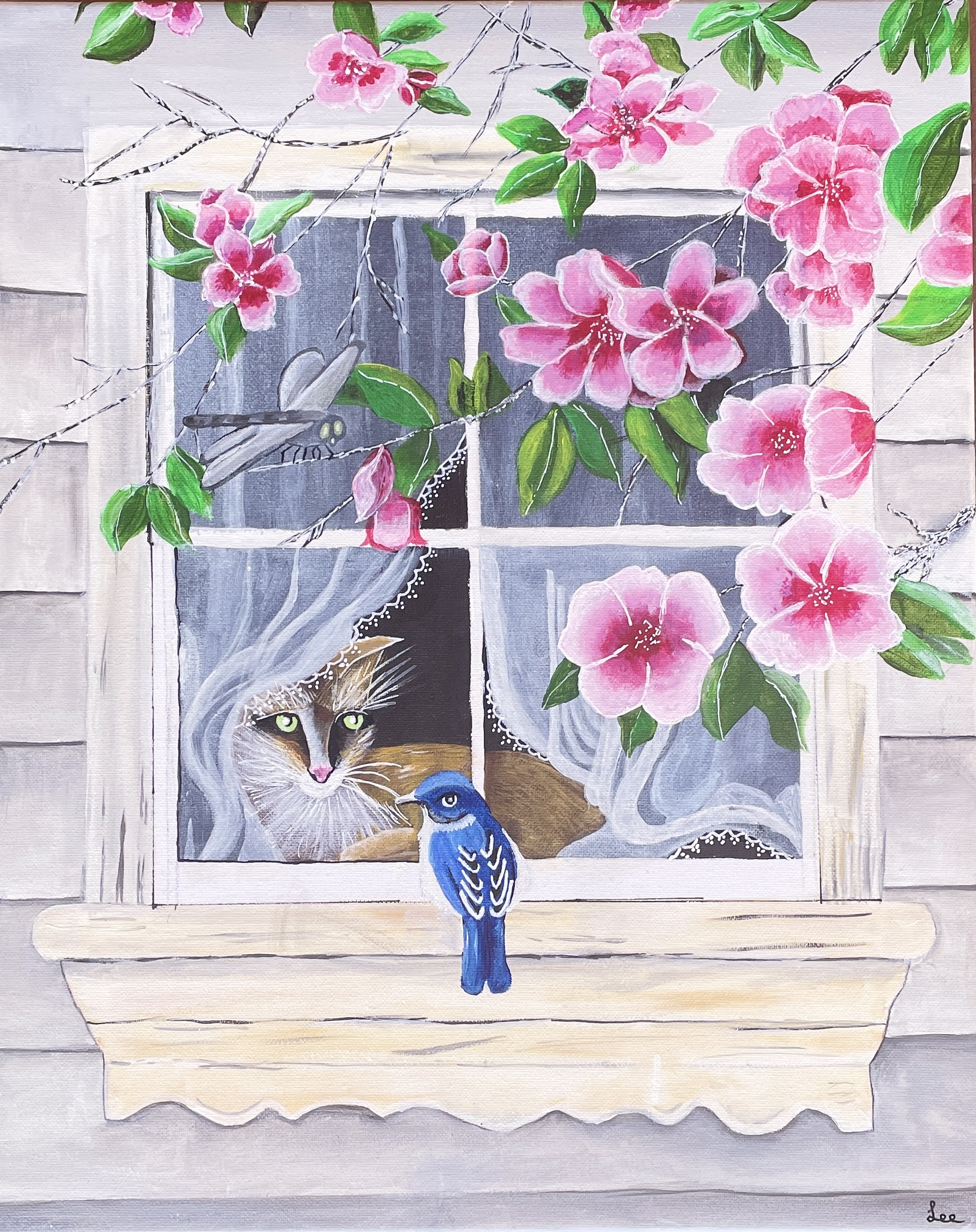 "IF ONLY" ~ Original Acrylic Painting by Lee Stewart