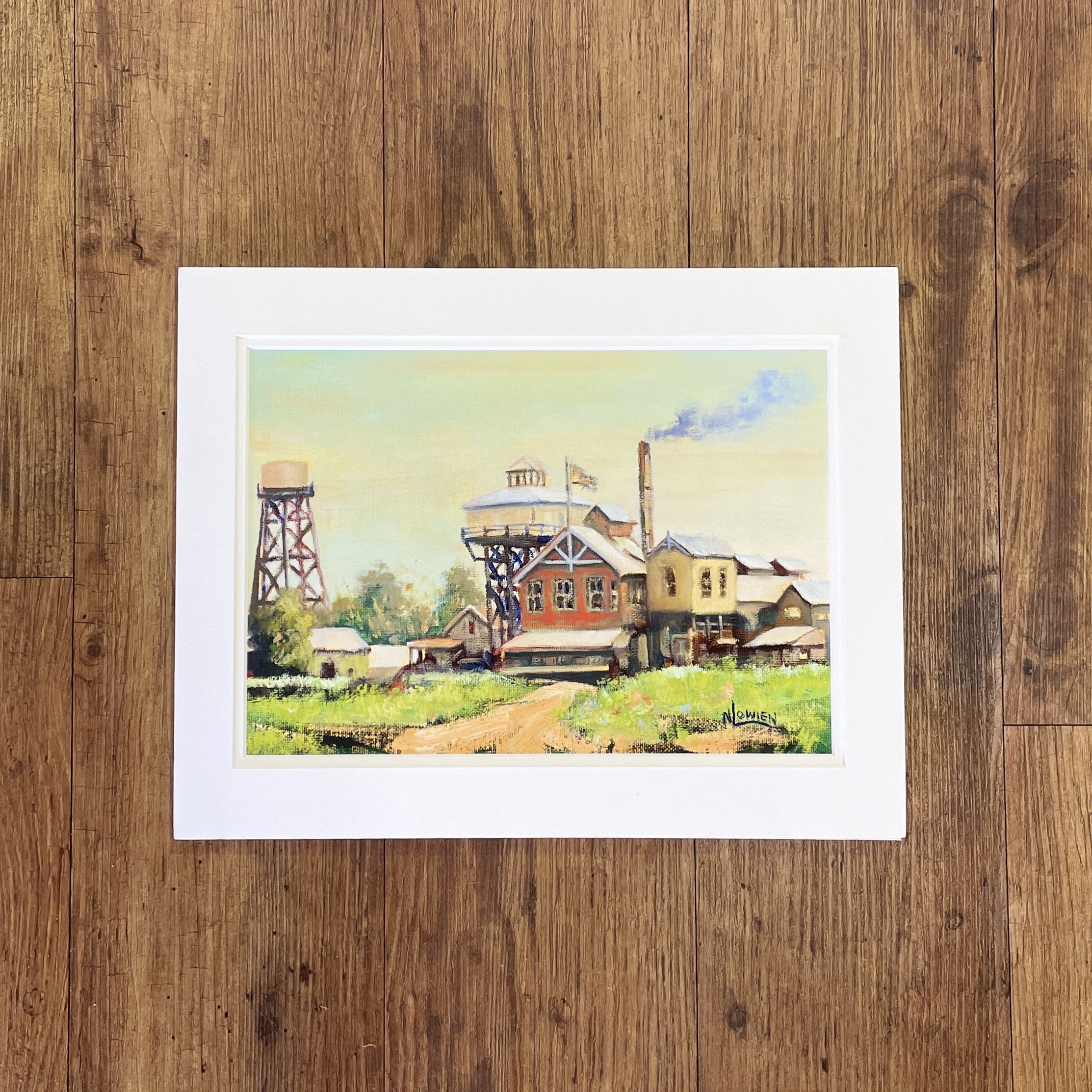 "FACTORY DAYS" ~ Original Oil Painting by Noela Lowien - Image 7
