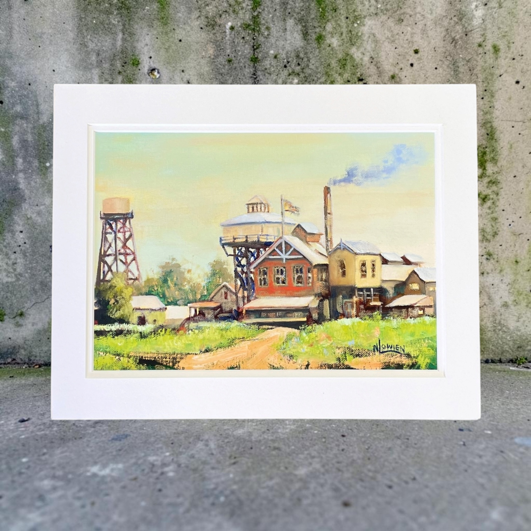 "FACTORY DAYS" ~ Original Oil Painting by Noela Lowien - Image 9