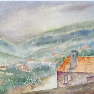 "SOITO - PORTUGAL" ~ Original Watercolour Painting by Allan English