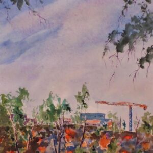 "OLD MEETS NEW - SHOALHAVEN NSW" ~ Original Watercolour Painting by Allan English