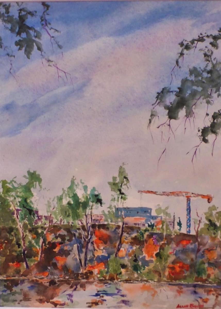 "OLD MEETS NEW - SHOALHAVEN NSW" ~ Original Watercolour Painting by Allan English