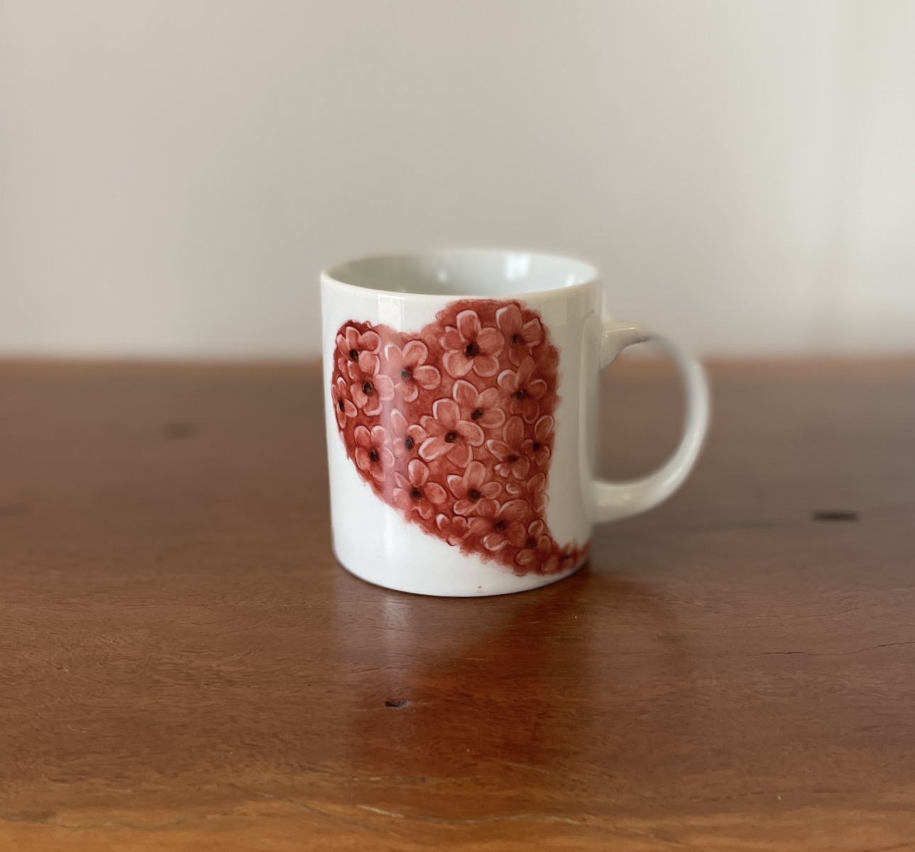 "FORGET-ME-NOTS SMALL CHINA MUG" ~ Hand Painted by Carol Blacklock