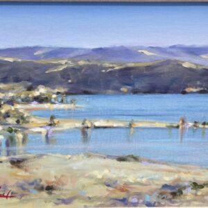 Still Water-Blowering Dam Original Oil Painting