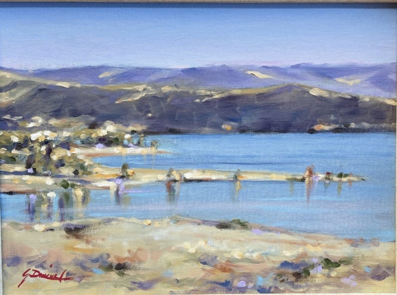 Still Water-Blowering Dam Original Oil Painting