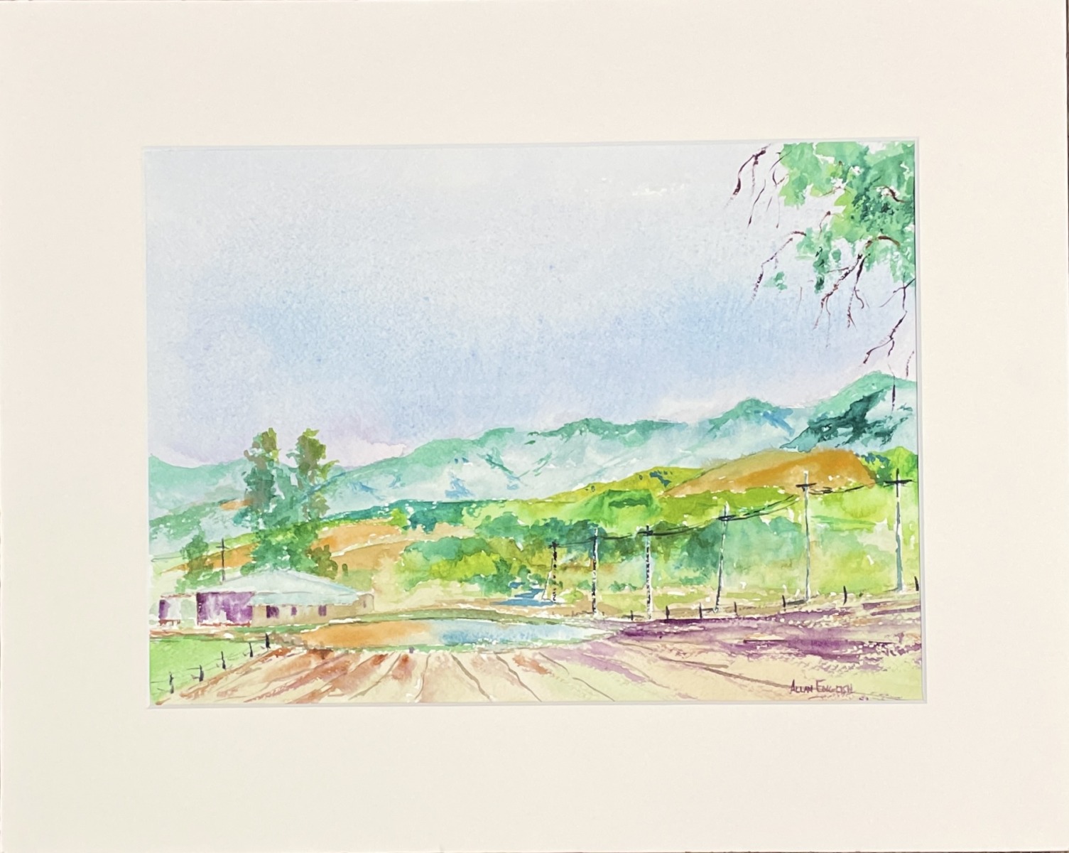 "LATE AFTERNOON - STANTHORPE QLD" ~ Original Watercolour Painting by Allan English - Image 2