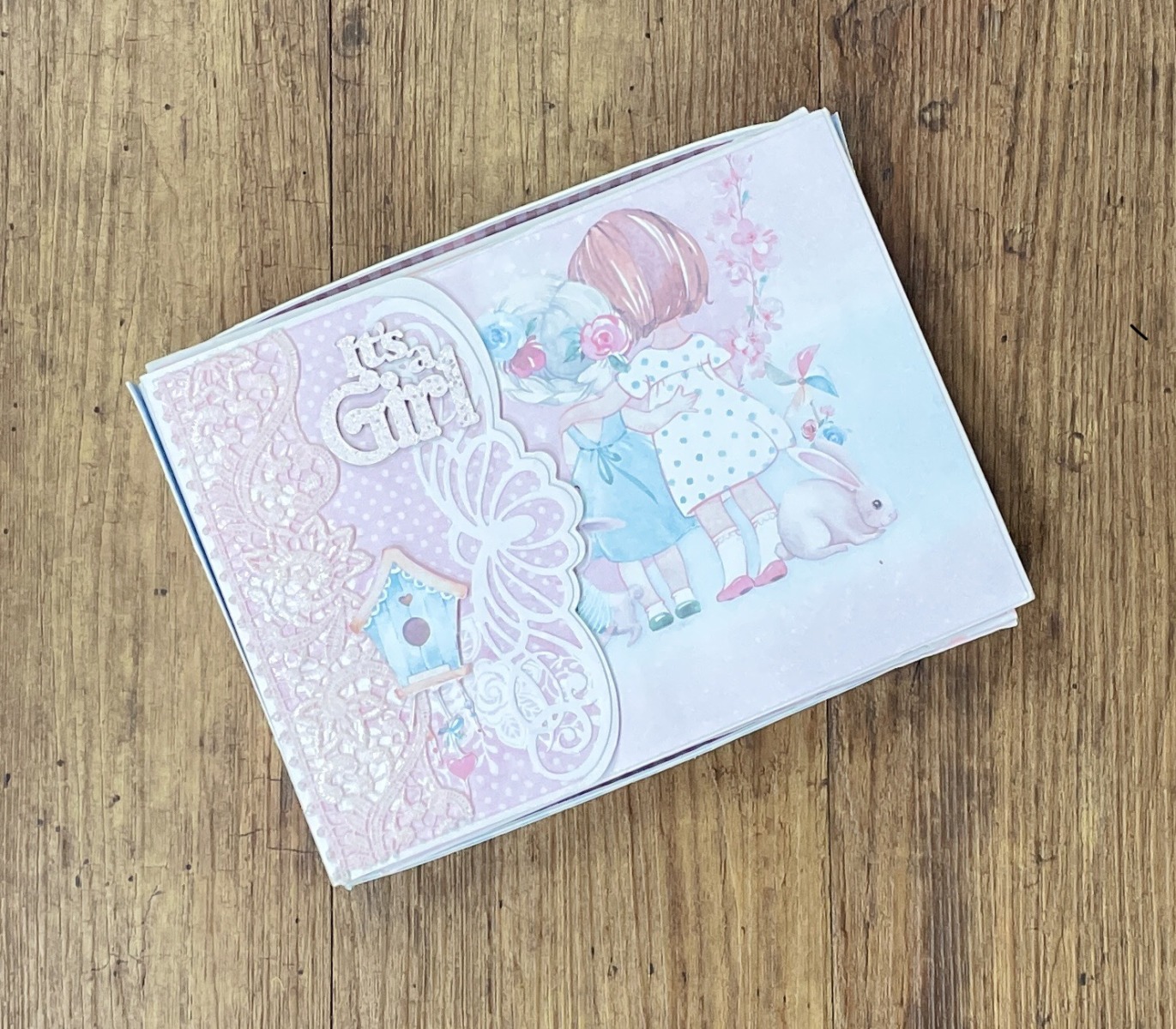"IT'S A GIRL!" ~ Scrapbooked Photo Album by Janet O'Connor