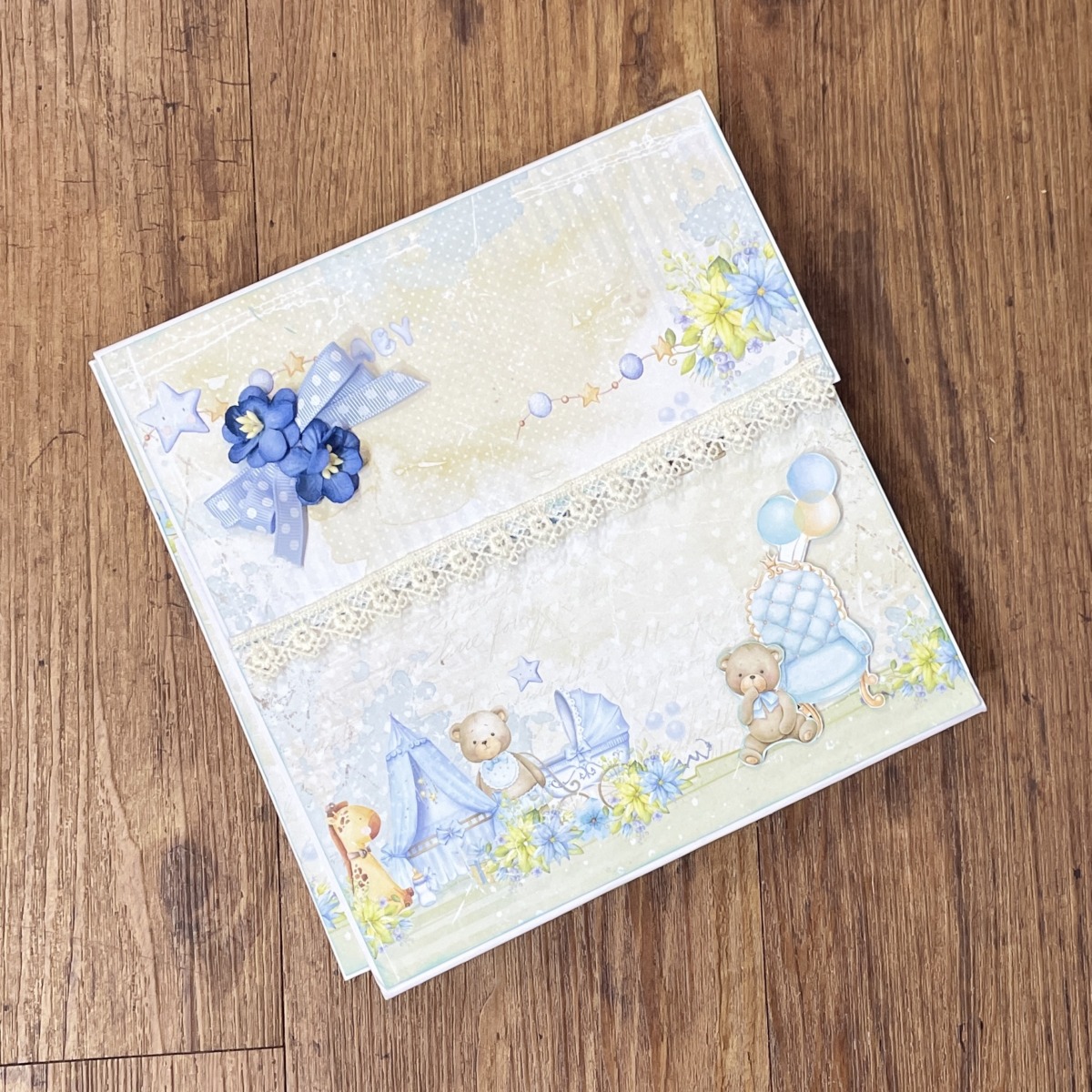 "IT'S A BOY!" ~ Scrapbooked Photo Album by Janet O'Connor