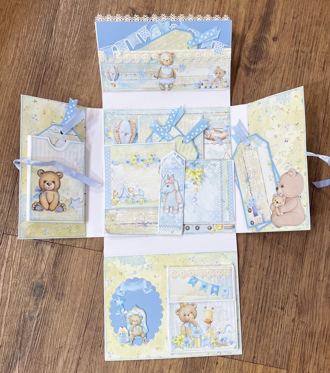 "IT'S A BOY!" ~ Scrapbooked Photo Album by Janet O'Connor - Image 3