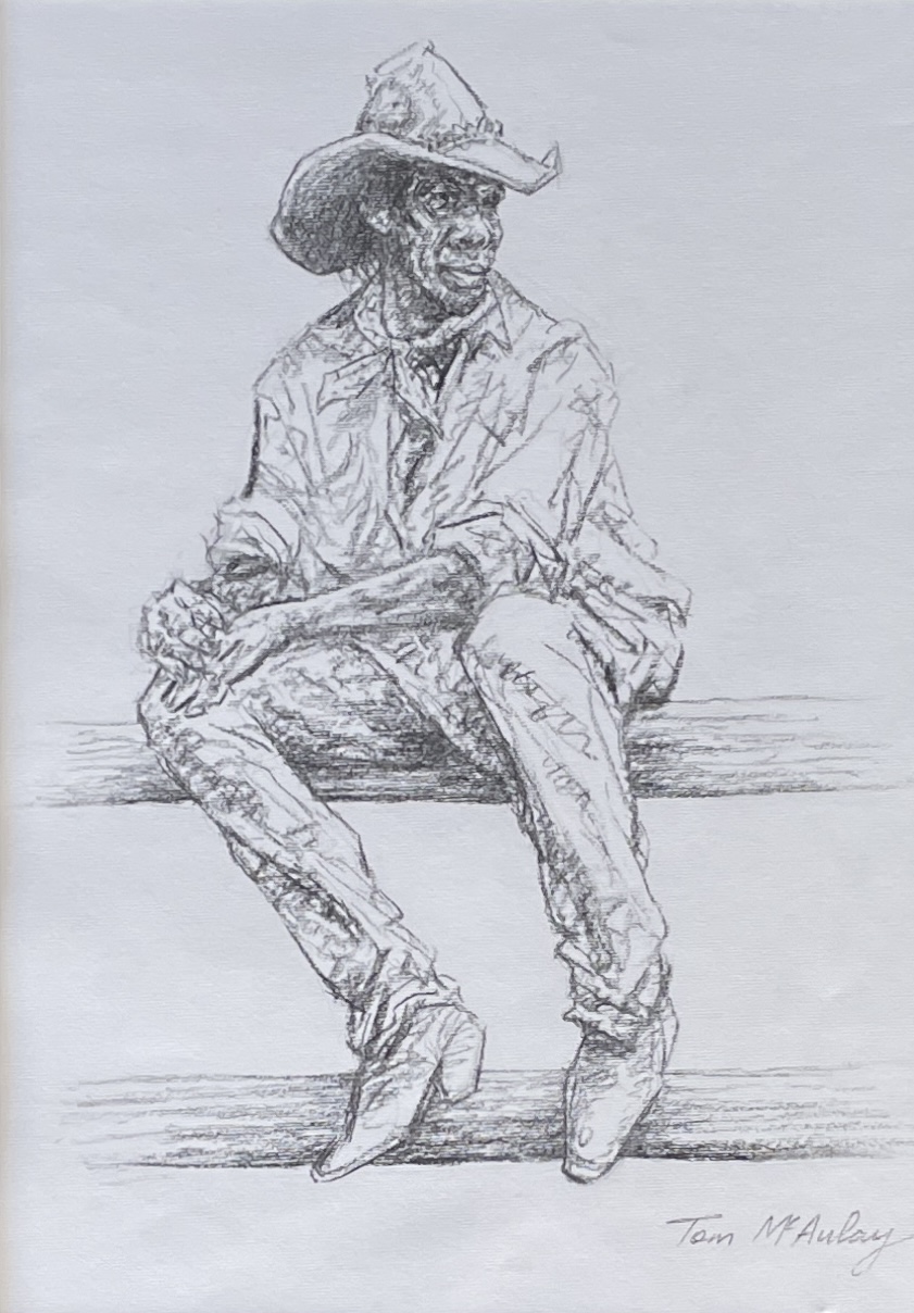 "AT THE YARDS - CAMOOWEAL" ~ Original Charcoal by Tom McAulay - Image 4