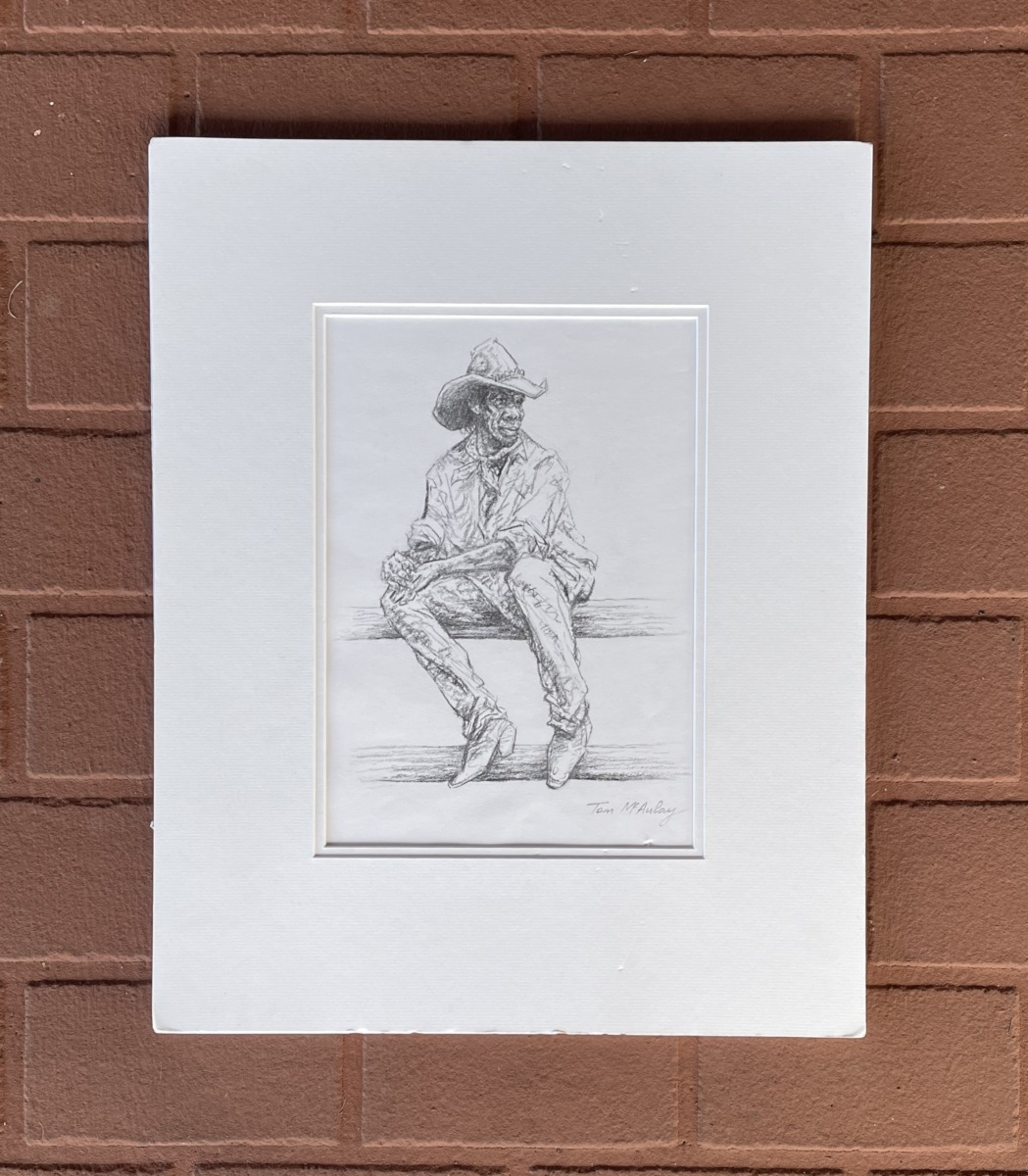"AT THE YARDS - CAMOOWEAL" ~ Original Charcoal by Tom McAulay - Image 3