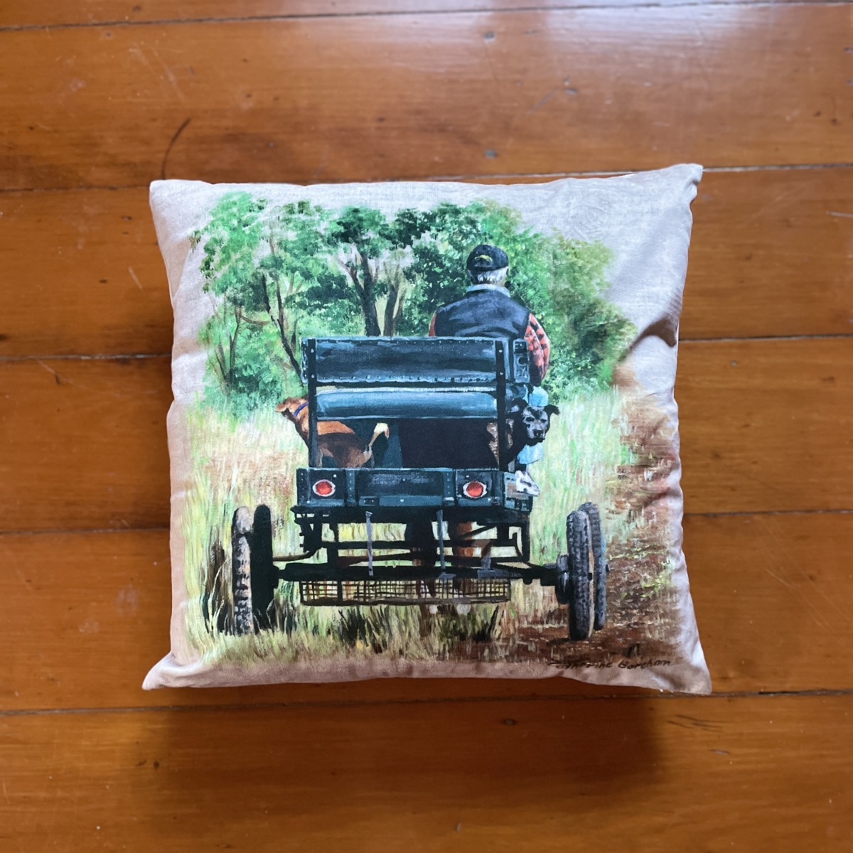 "CUSHION COVER ~ BUSH COMPANIONS" ~ Print of Original Art by Catherine Boreham - Image 3