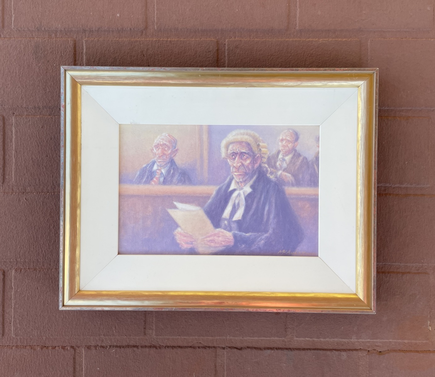 "FOR THE DEFENCE" ~ Original Oil on Board by Tom McAulay - Image 3