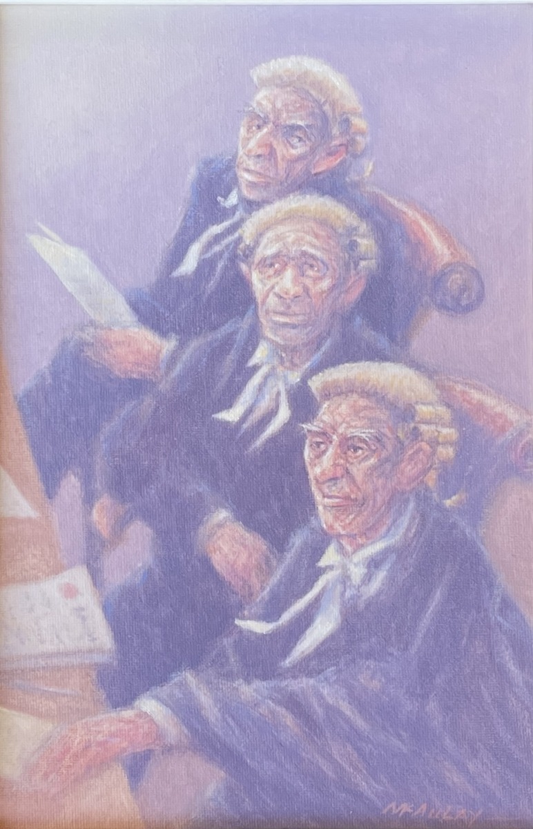 "WHO'S ON FIRST?" ~ Original Oil Painting by Tom McAulay