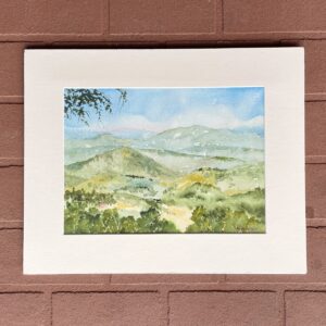 "FROM MALENY VISTA" ~ Original Watercolour Painting by Allan English
