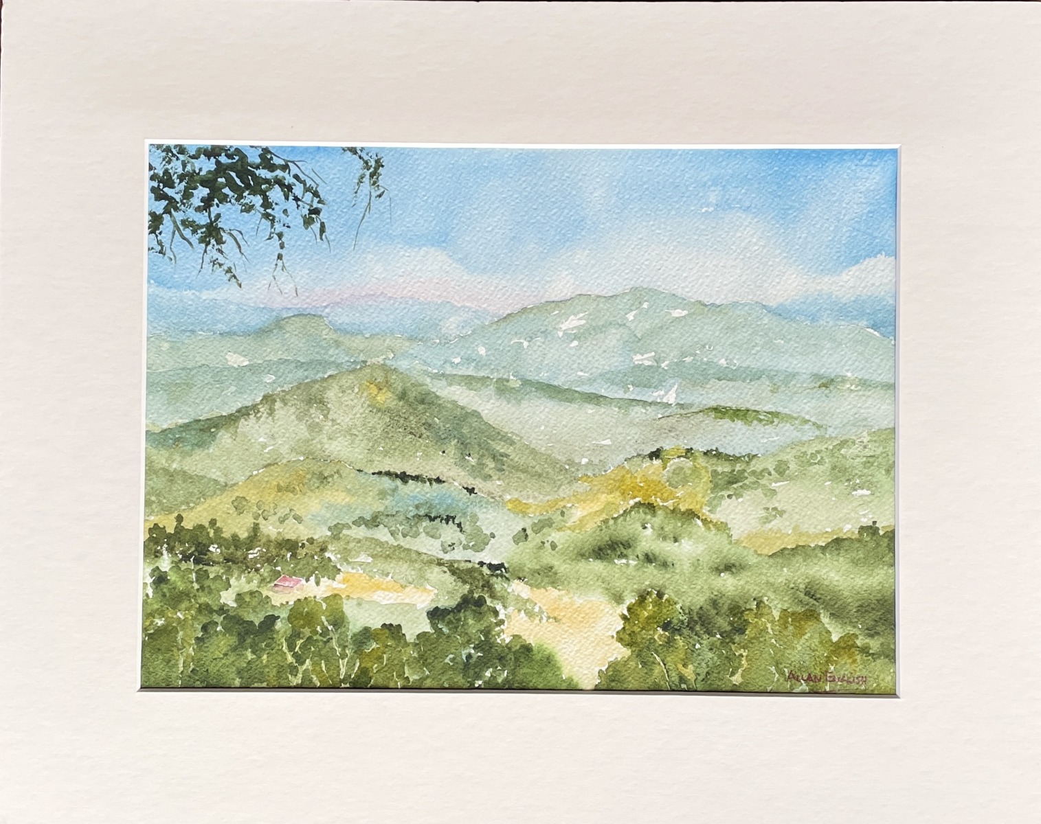 "FROM MALENY VISTA" ~ Original Watercolour Painting by Allan English - Image 3