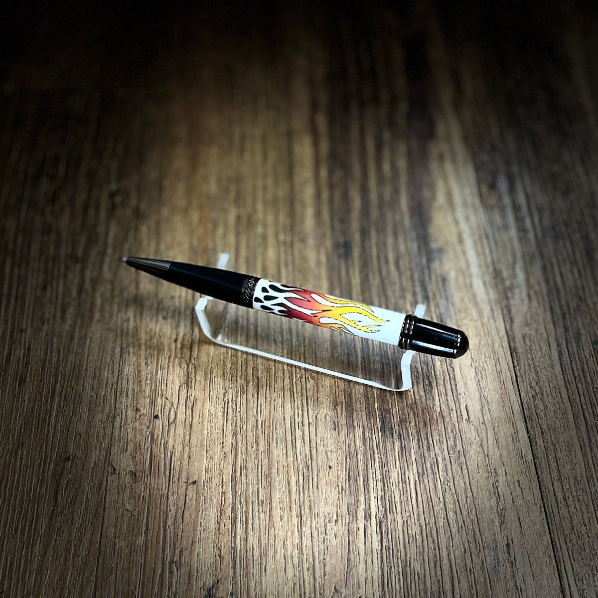 "ACRYLIC FLAME PEN" ~ Hand Crafted Ball Point by Stephen Youngberry - Image 2