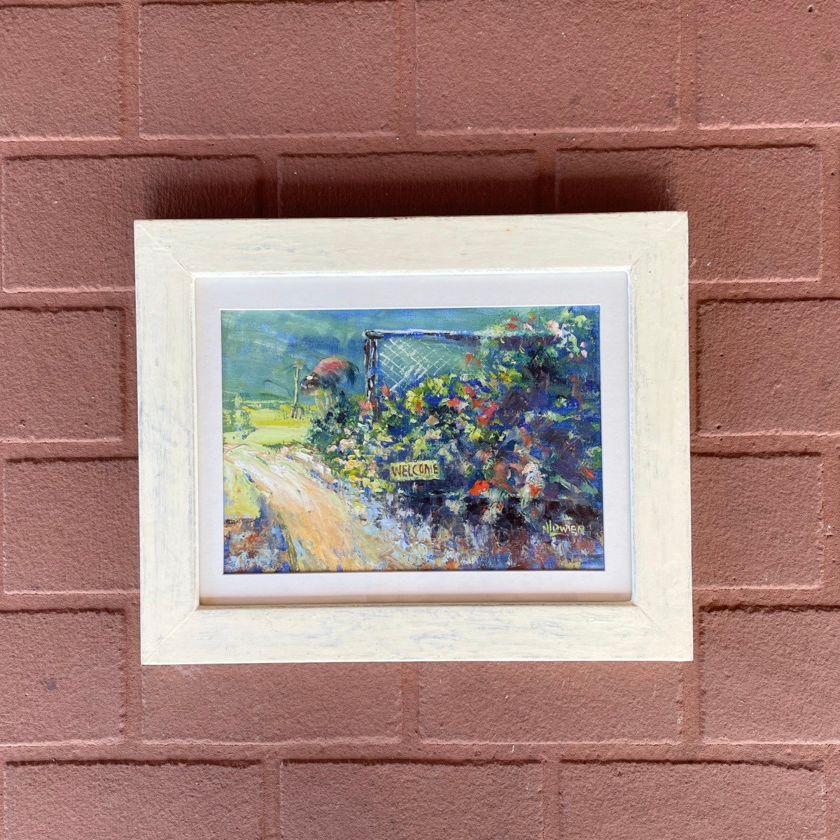 "GERANIUM BED" ~ Original Oil Painting by Noela Lowien