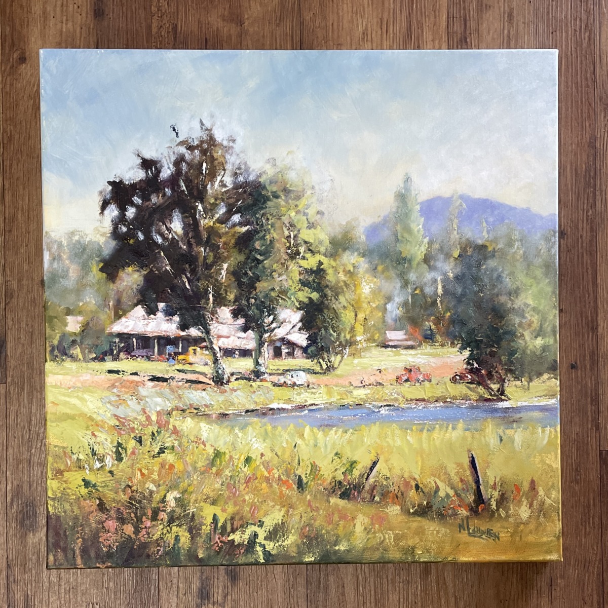 "OLD MILL YARDS" ~ Original Oil Painting by Noela Lowien - Image 5