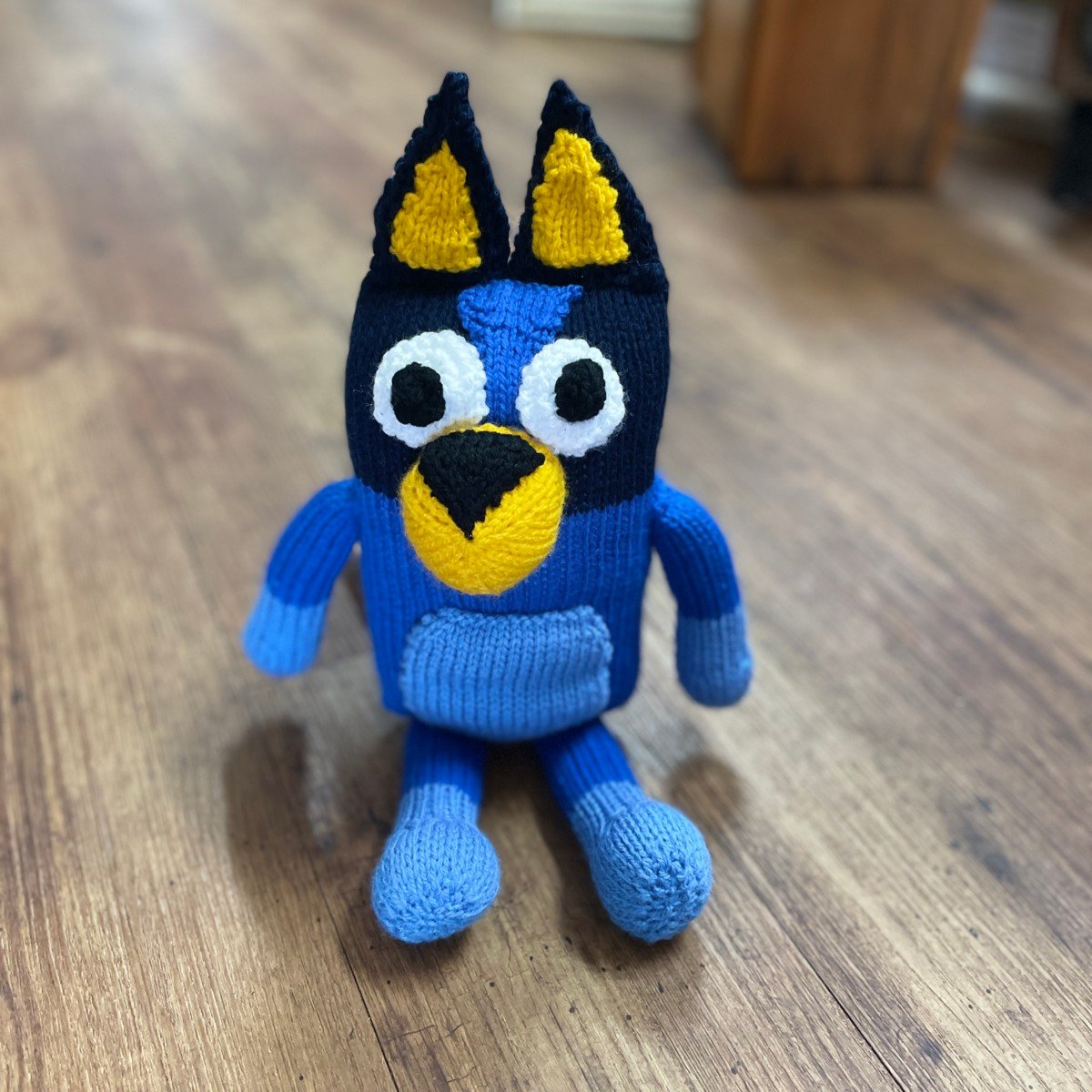 "BLUEY" ~ Hand Knitted Soft Toy by Lee Stewart - Image 4