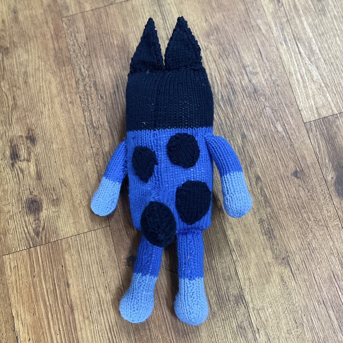 "BLUEY" ~ Hand Knitted Soft Toy by Lee Stewart - Image 2