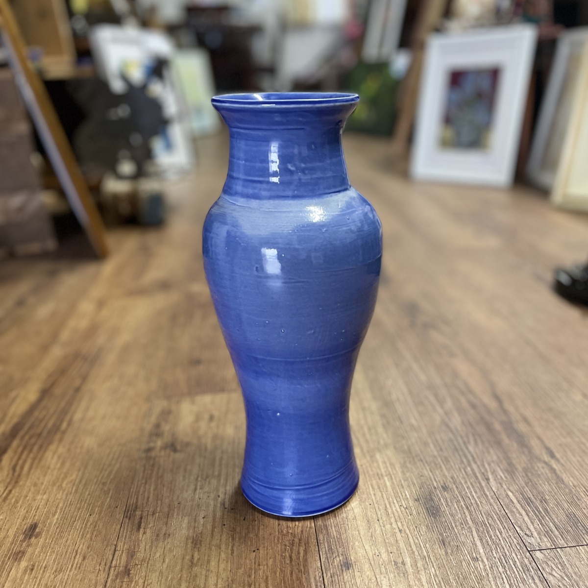 "TALL ROYAL BLUE VASE" ~ Wheel Thrown Pottery by Julie Buckworth - Image 3