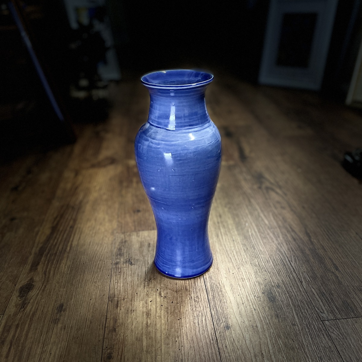 "TALL ROYAL BLUE VASE" ~ Wheel Thrown Pottery by Julie Buckworth - Image 5