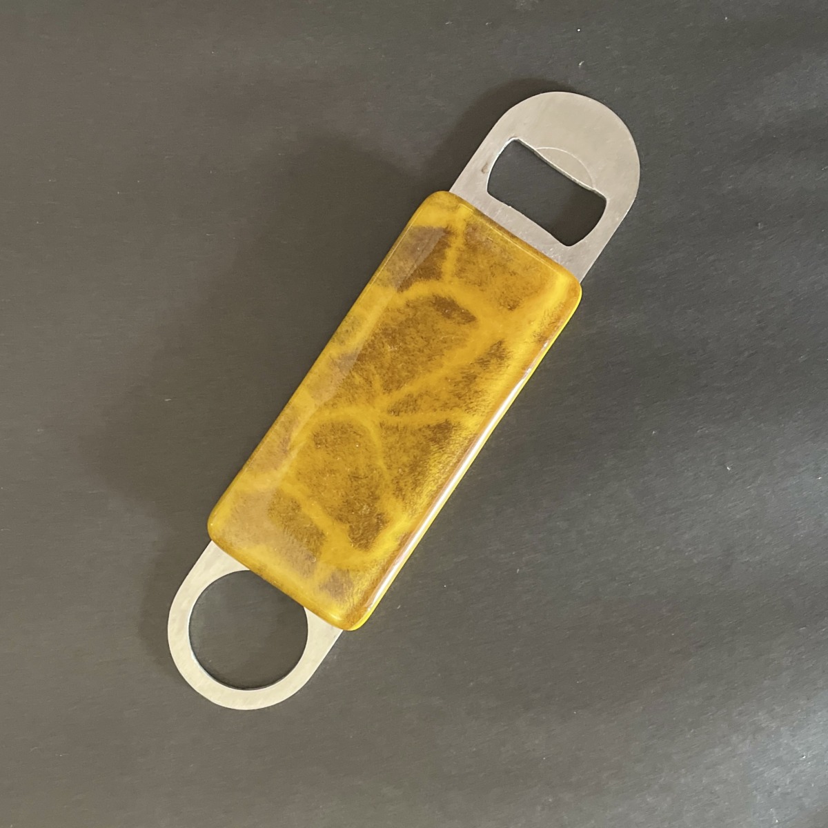 "BOTTLE OPENER" Kiln Fired Glass by Sylvia Free - Image 5