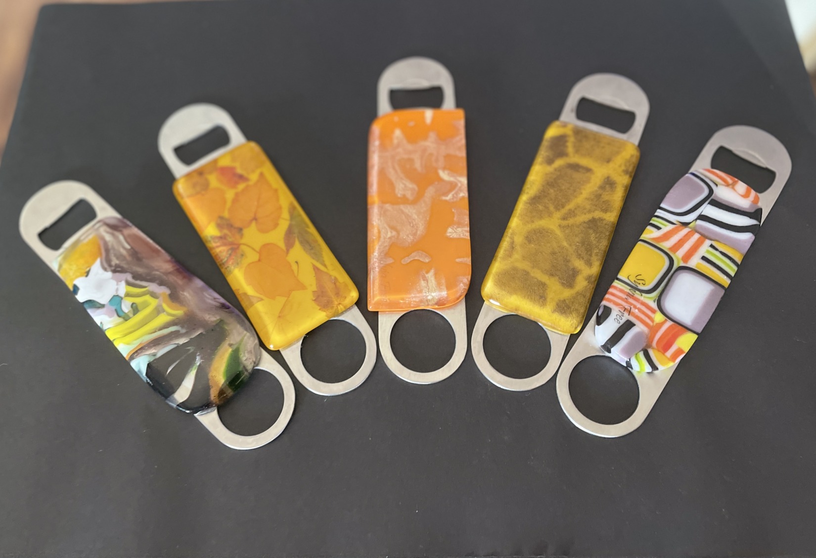"BOTTLE OPENER" Kiln Fired Glass by Sylvia Free - Image 6