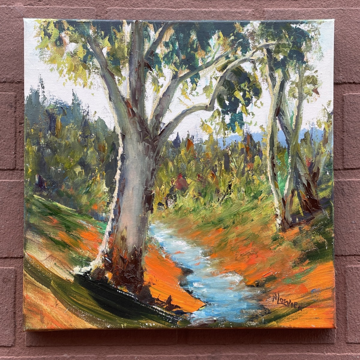 "SUNNY STREAM" ~ Original Oil Painting by Noela Lowien - Image 3