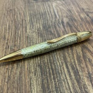 "GREEN ACRYLIC & SNAKE-SKIN PEN" ~ Hand crafted by Stephen Youngberry