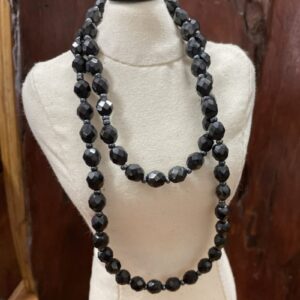 Black Onyx Necklace ~ Single Strand