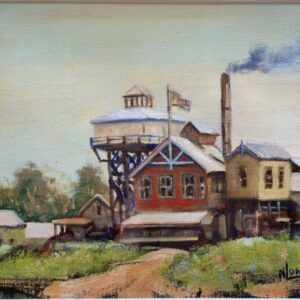 "FACTORY DAYS" ~ Original Oil Painting by Noela Lowien