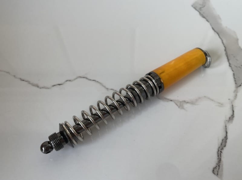 "YELLOW ACRYLIC SPRING PEN" ~ Hand Crafted by Stephen Youngberry - Image 2