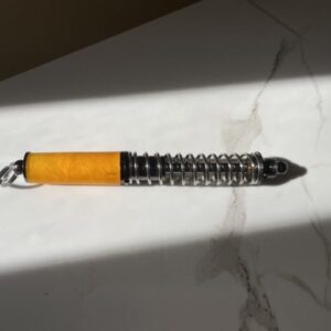 "YELLOW ACRYLIC SPRING PEN" ~ Hand Crafted by Stephen Youngberry