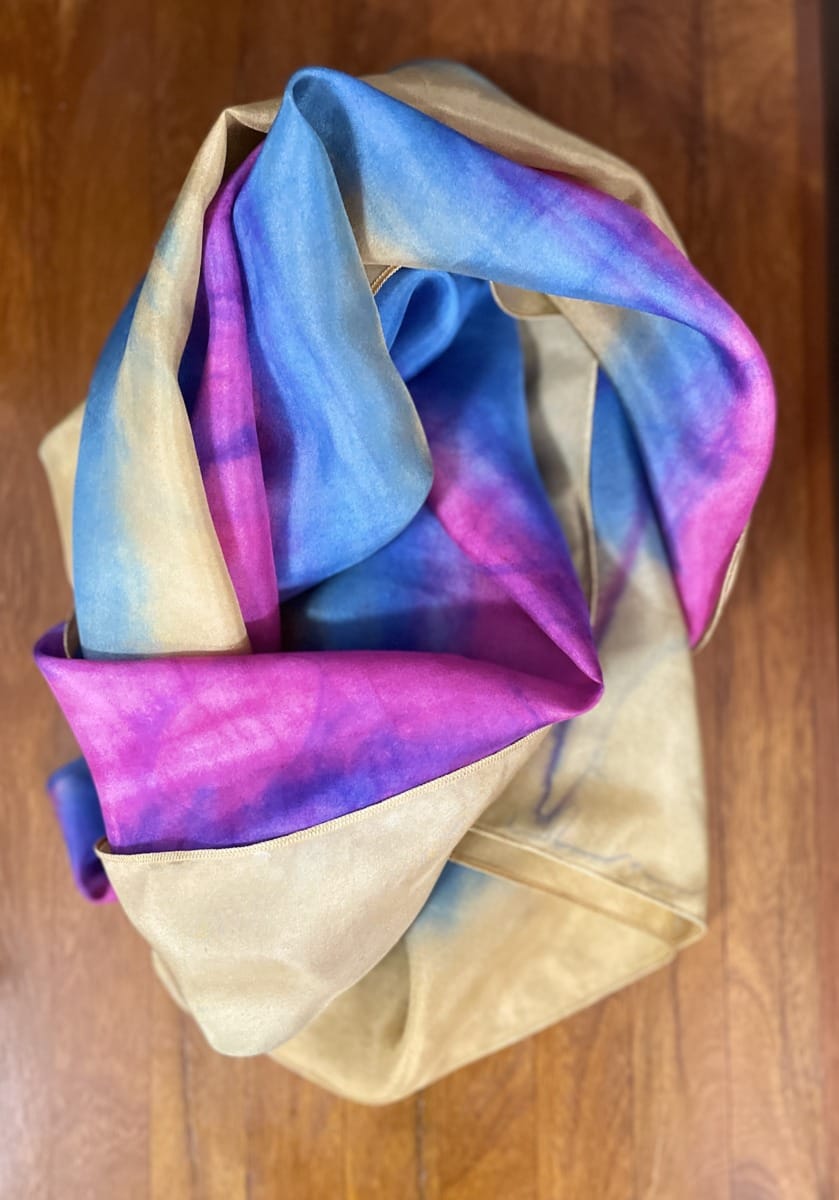 "PURE SILK SCARF - DESERT SUNSET" ~ Hand painted by Anne Grant - Image 3