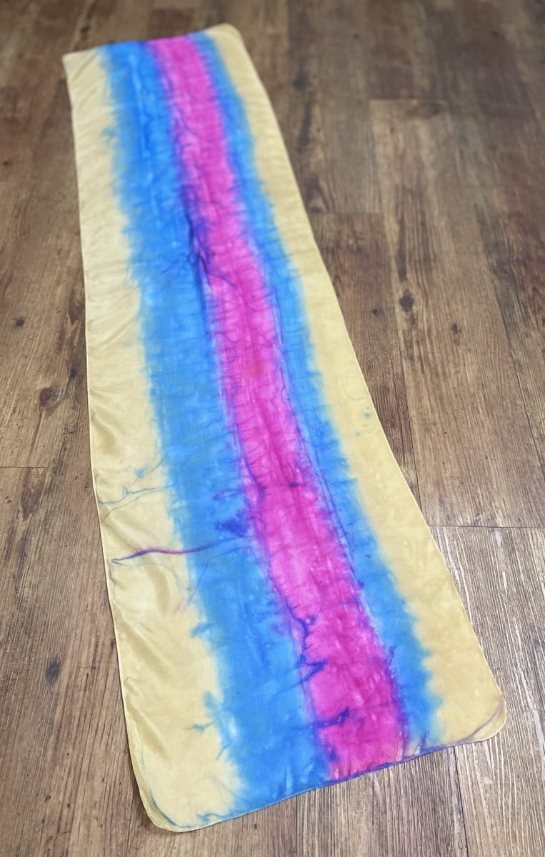 "PURE SILK SCARF - DESERT SUNSET" ~ Hand painted by Anne Grant - Image 4