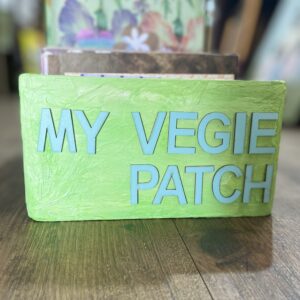 "MY VEGIE PATCH BOX" ~ Handmade Scrapbook Journals by Trudy Mudge