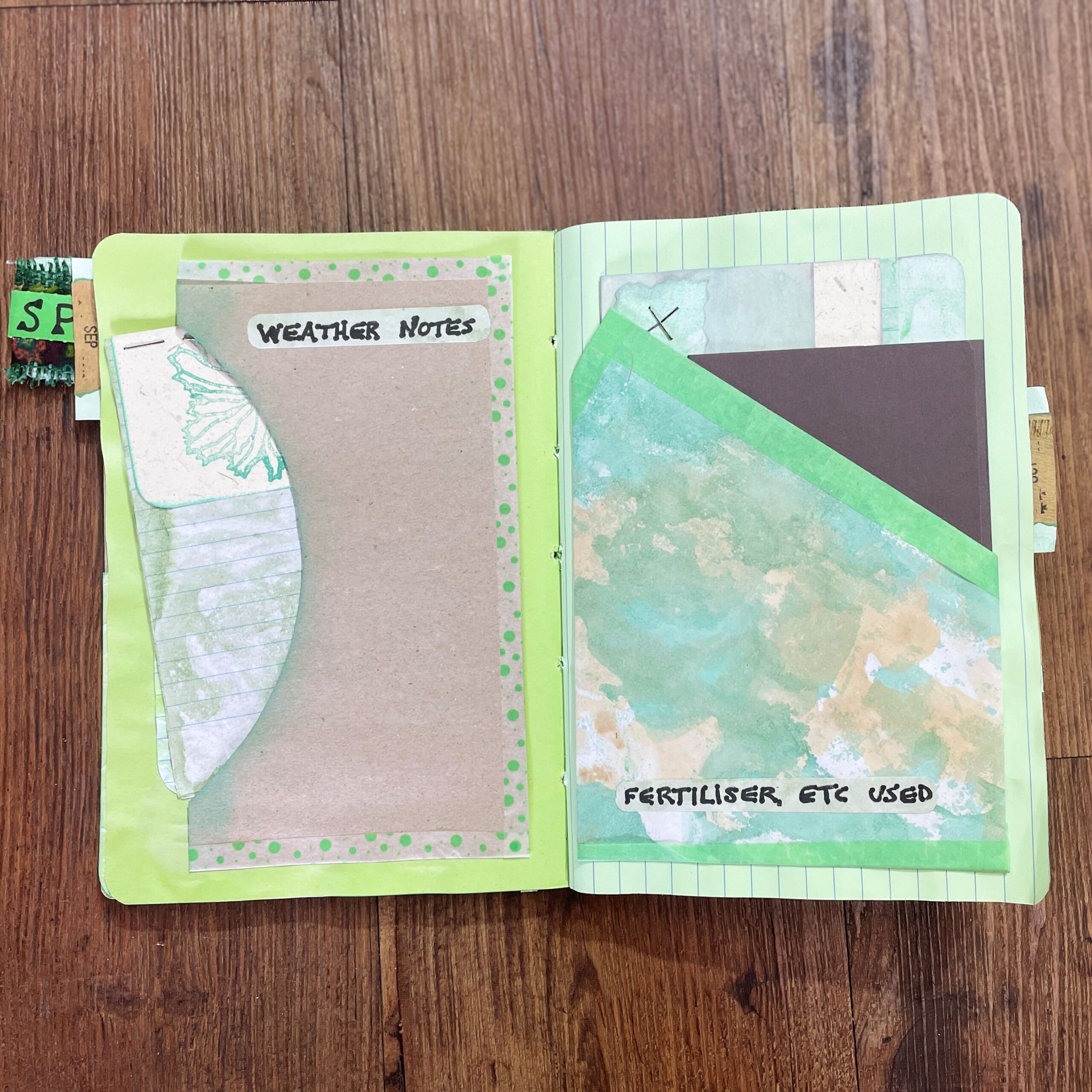 "MY VEGIE PATCH BOX" ~ Handmade Scrapbook Journals by Trudy Mudge - Image 11