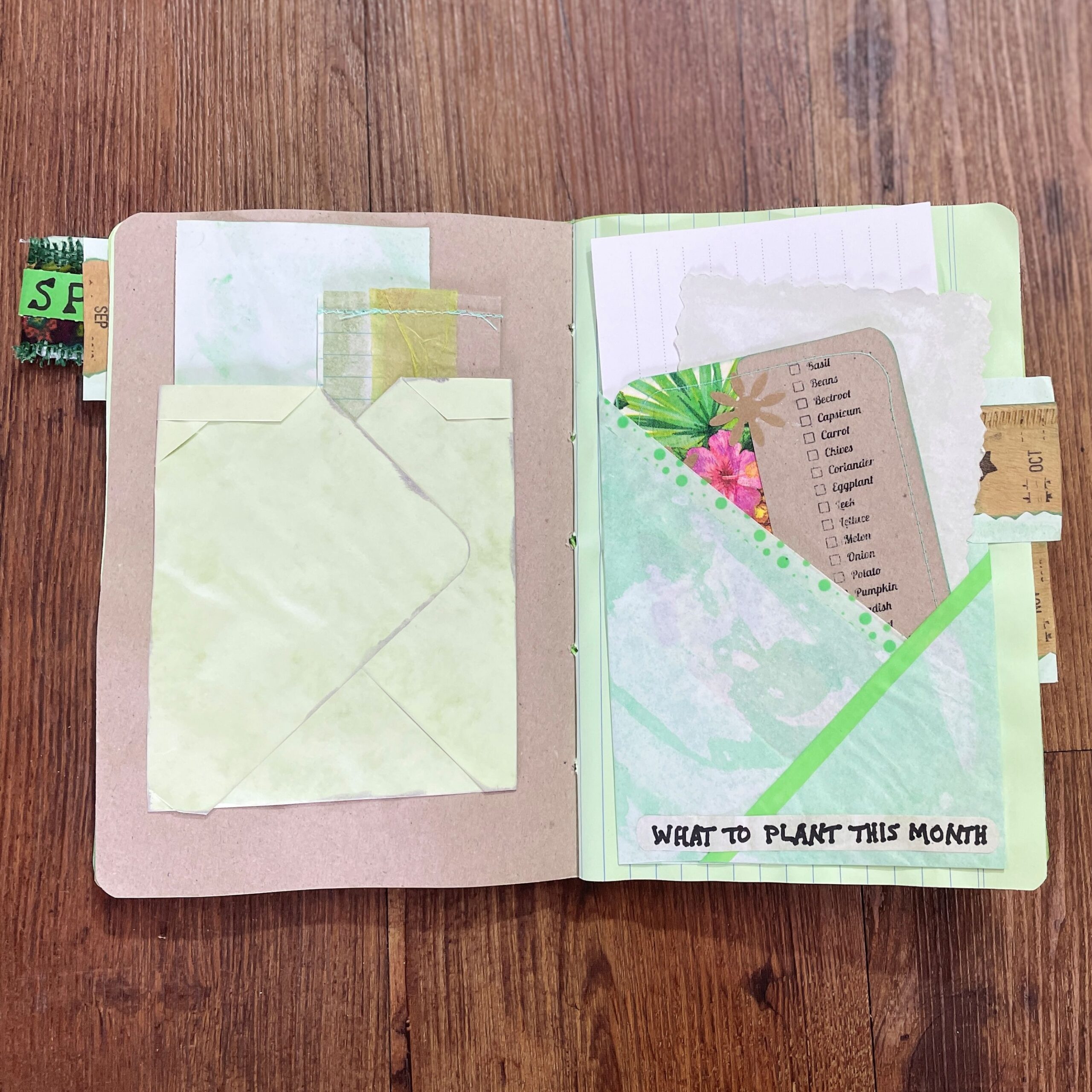 "MY VEGIE PATCH BOX" ~ Handmade Scrapbook Journals by Trudy Mudge - Image 9