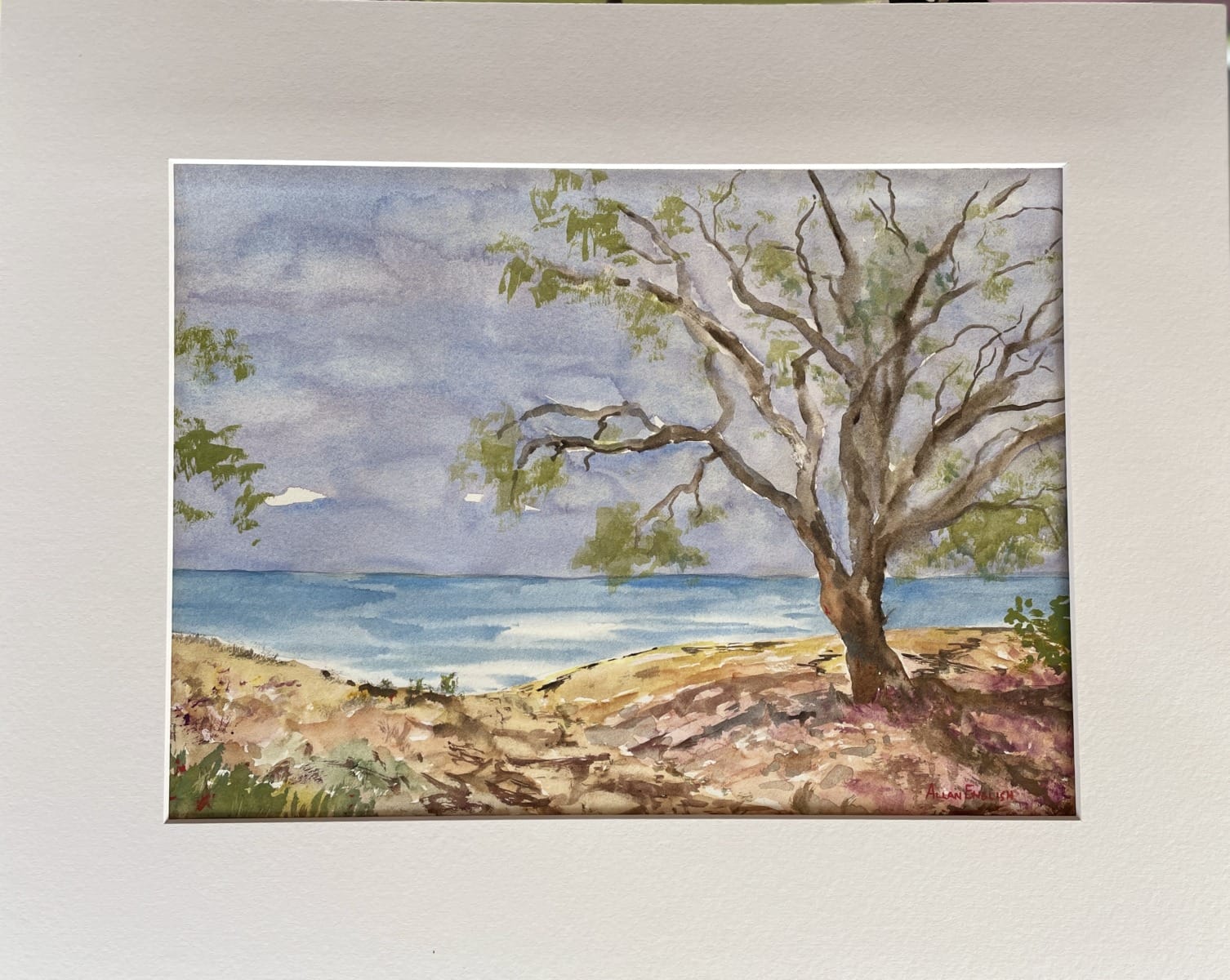 "WOODGATE BEACH" ~ Original Watercolour Painting by Allan English - Image 2
