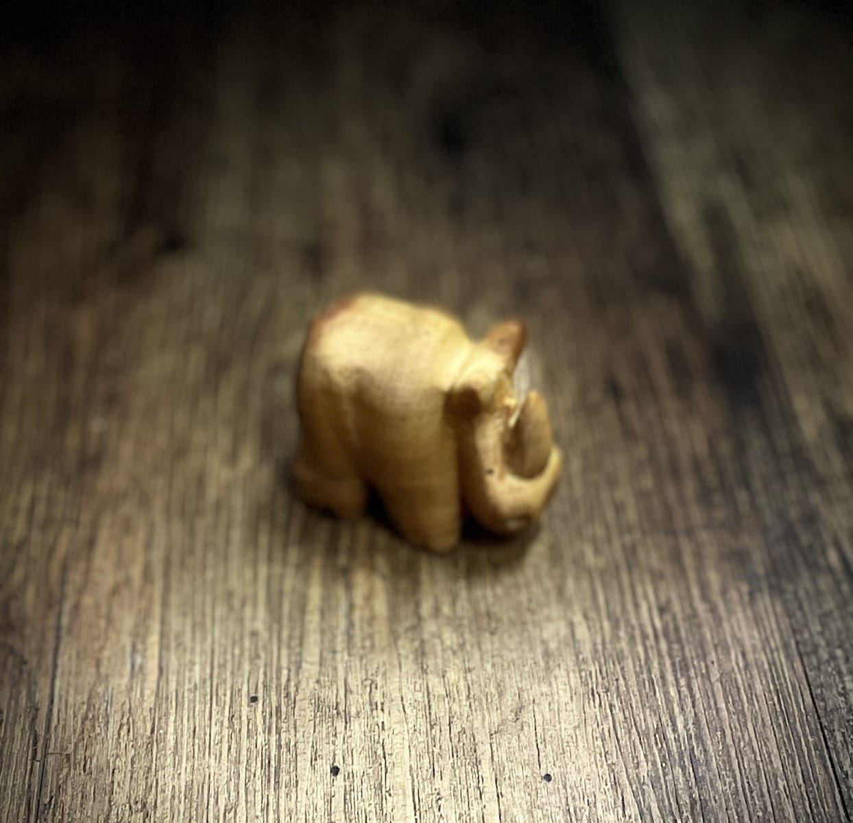 Hand Carved Rhinoceros in Huon Pine - Image 2