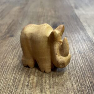 Hand Carved Rhinoceros in Huon Pine
