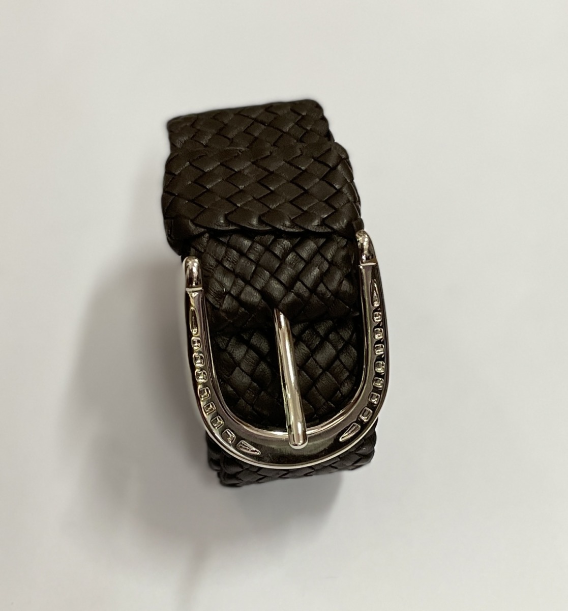 "PLAITED LEATHER BELT" ~ in Dark Brown by Wanita Stanley - Image 6