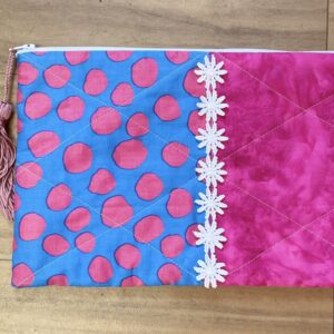 "MULTI-USE FABRIC ZIP POUCH" - Pink by Hedi English