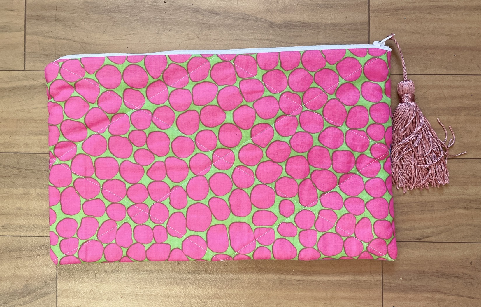 "MULTI-USE FABRIC ZIP POUCH" - Pink by Hedi English - Image 2