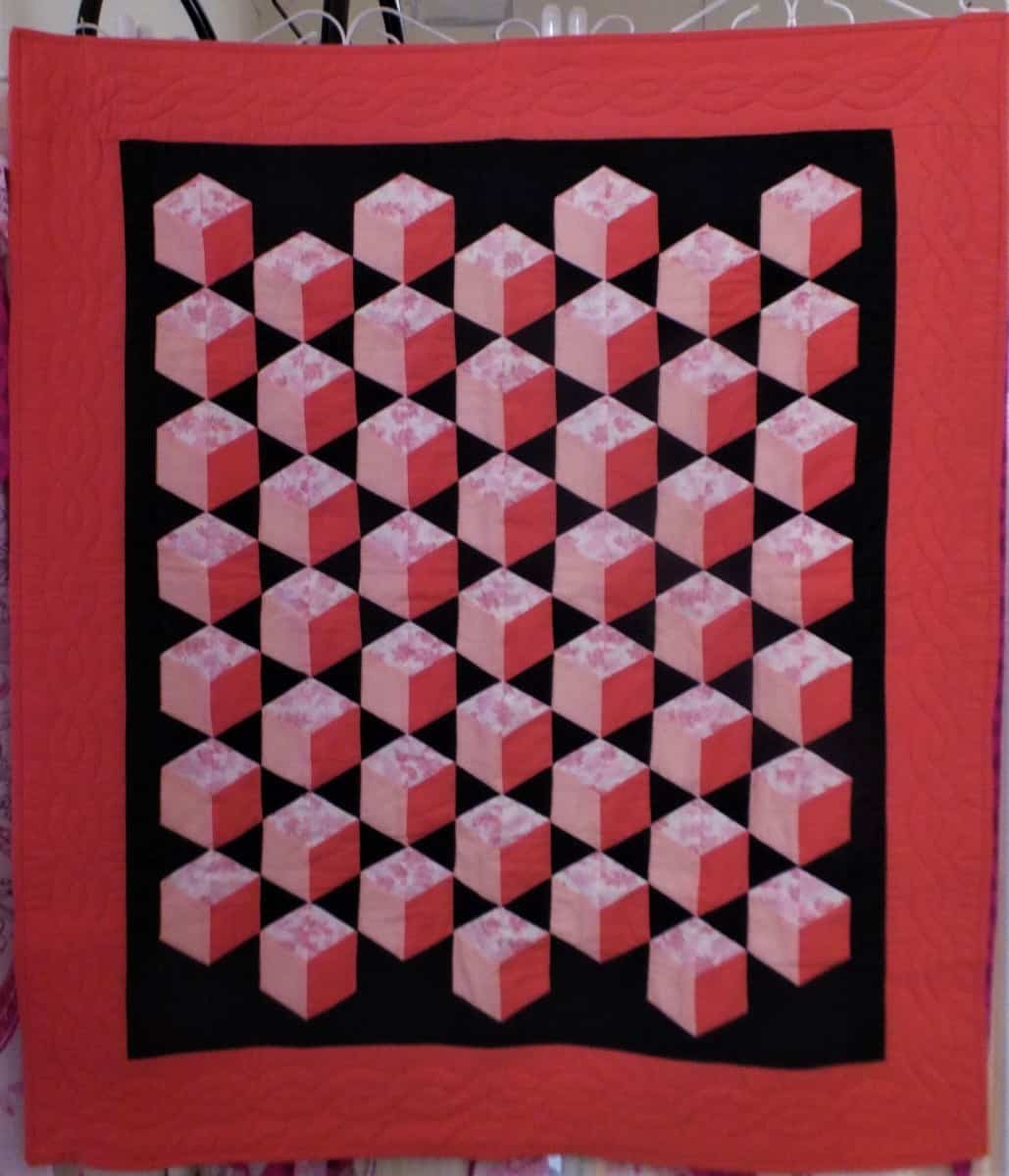 "TUMBLING BLOCKS" ~ Baby Quilt by Kath Kingston